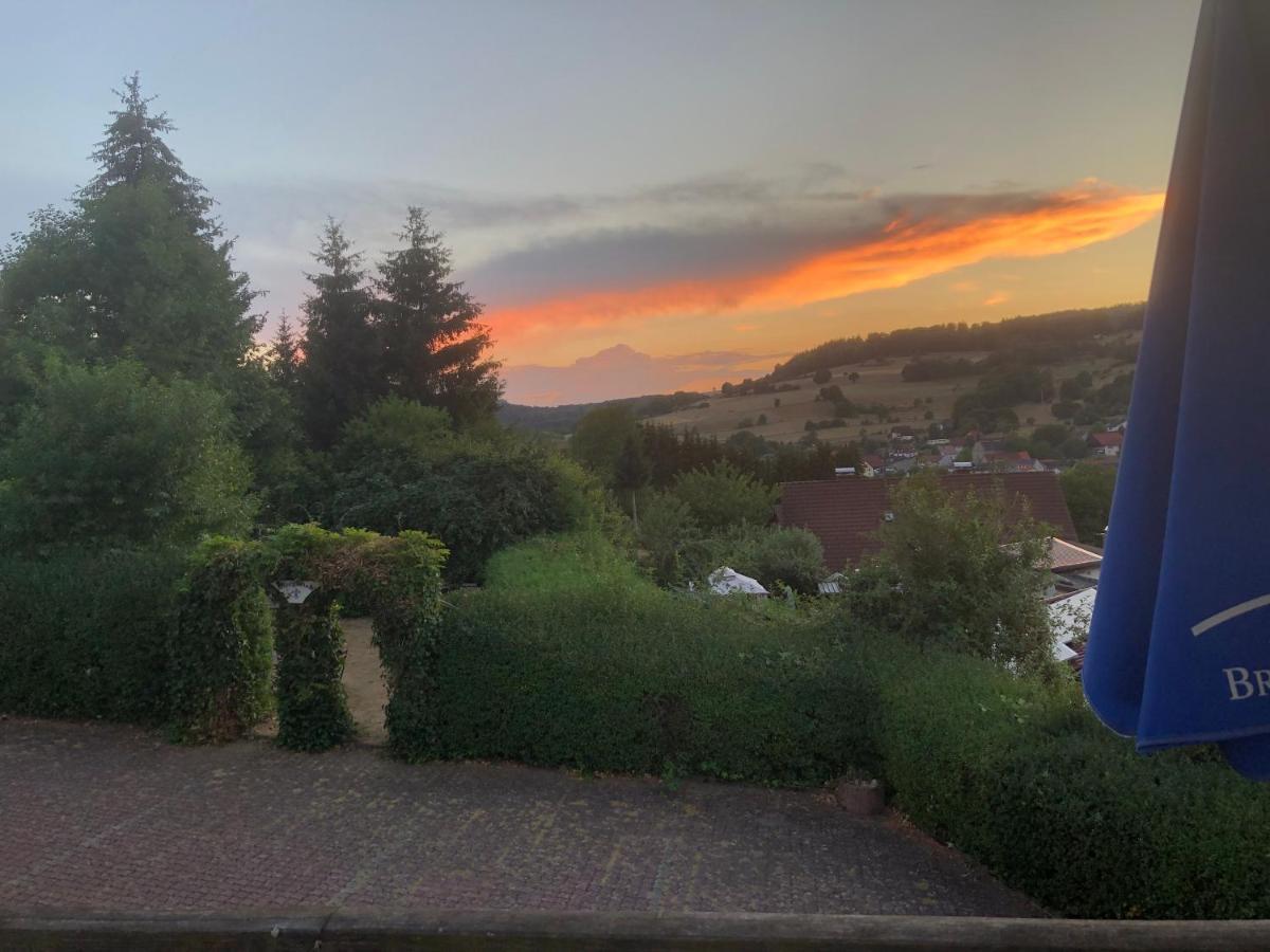 Cafe Pension Sonnenkanzel Staatsbad Brückenau Exteriör bild