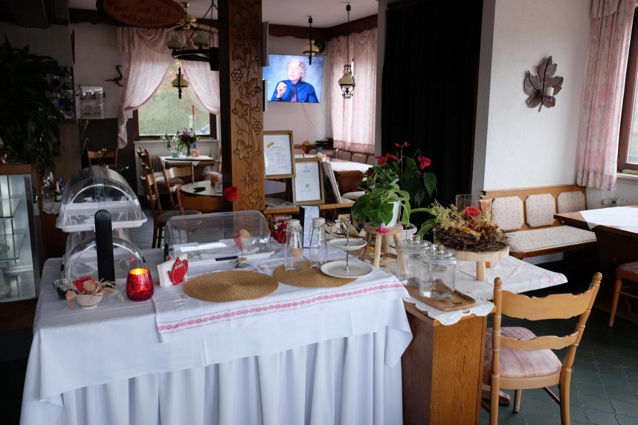 Cafe Pension Sonnenkanzel Staatsbad Brückenau Exteriör bild