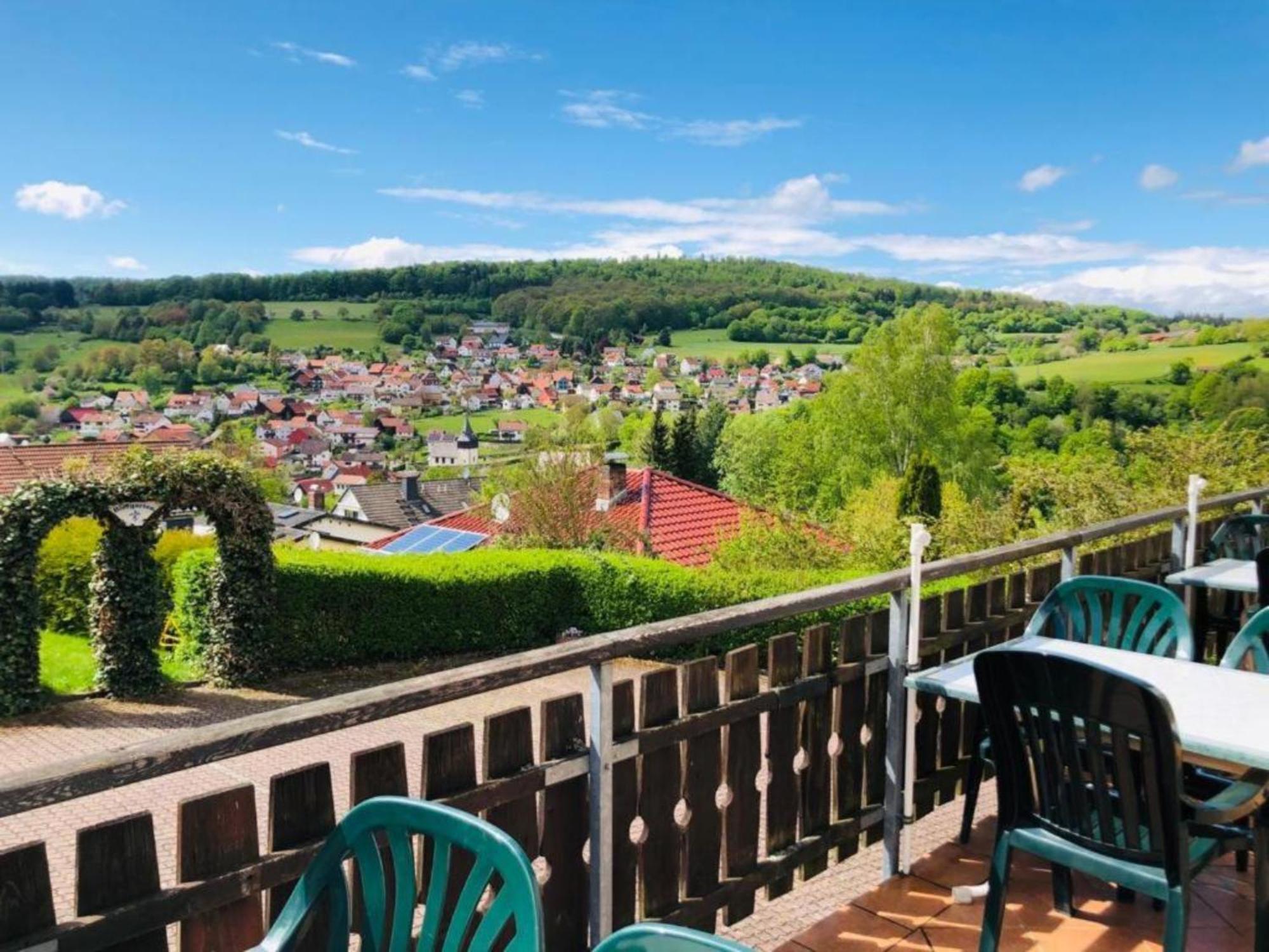 Cafe Pension Sonnenkanzel Staatsbad Brückenau Exteriör bild
