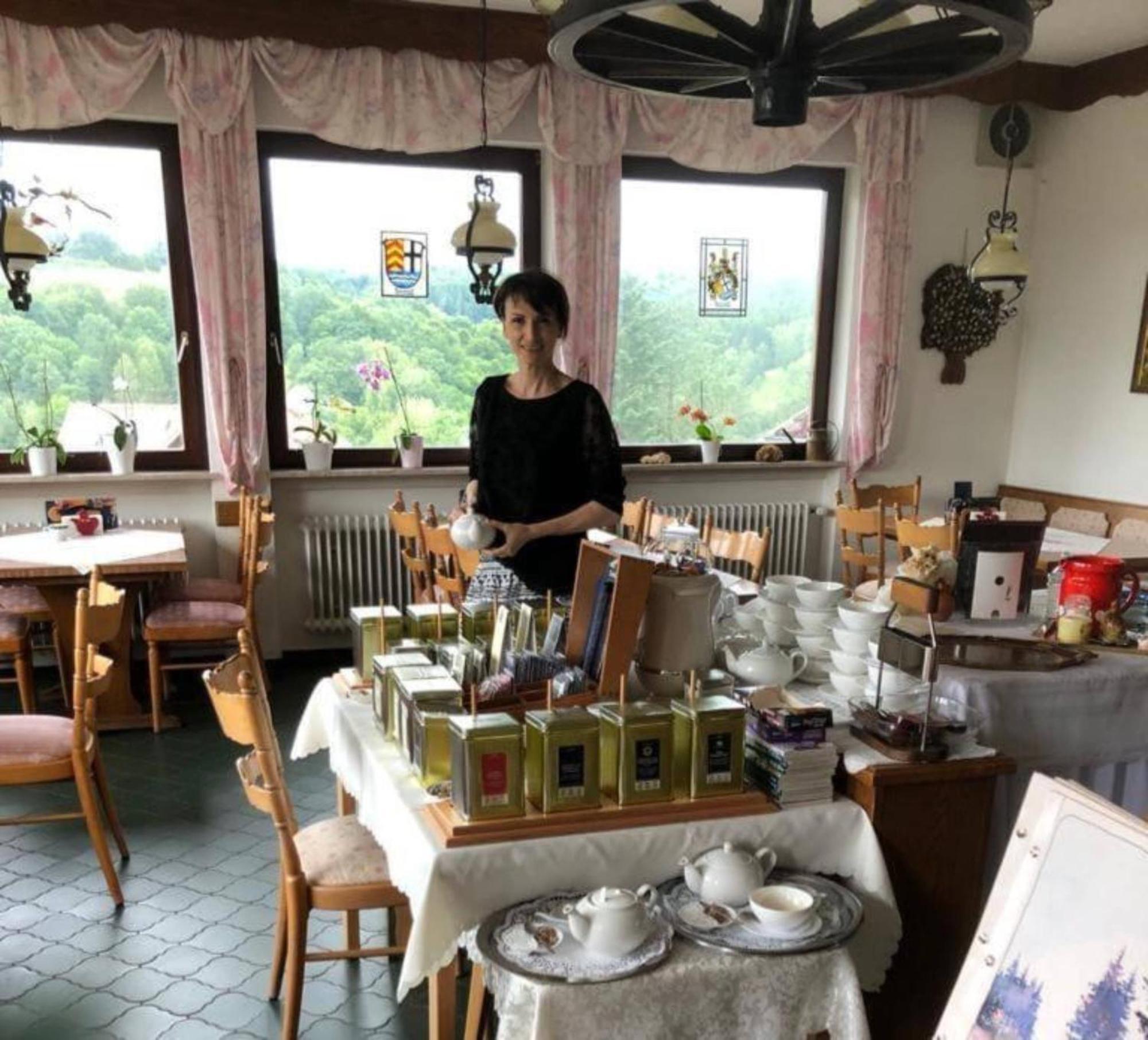 Cafe Pension Sonnenkanzel Staatsbad Brückenau Exteriör bild