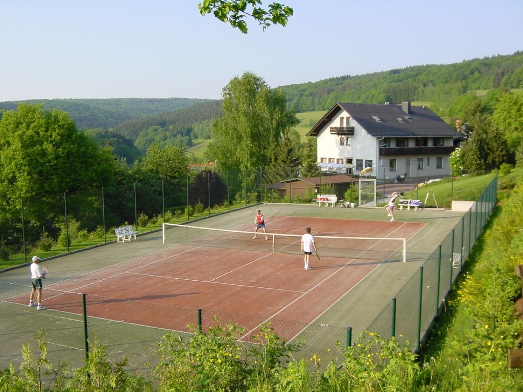 Cafe Pension Sonnenkanzel Staatsbad Brückenau Exteriör bild