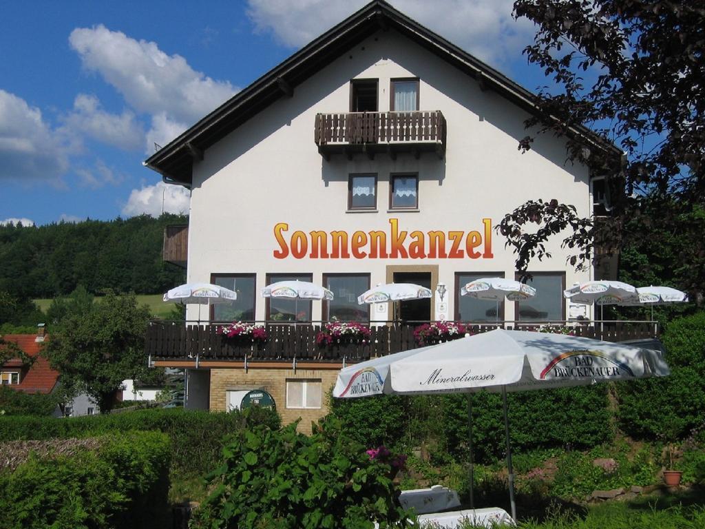 Cafe Pension Sonnenkanzel Staatsbad Brückenau Exteriör bild